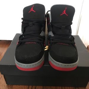 Jordan Flight 23 Jordans Black/Gym Red/Cool Grey